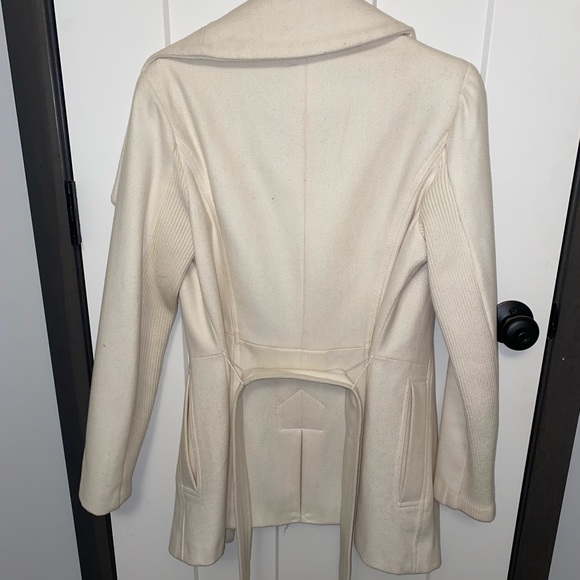 Ivory Wool Blend Coat - Picture 4 of 5